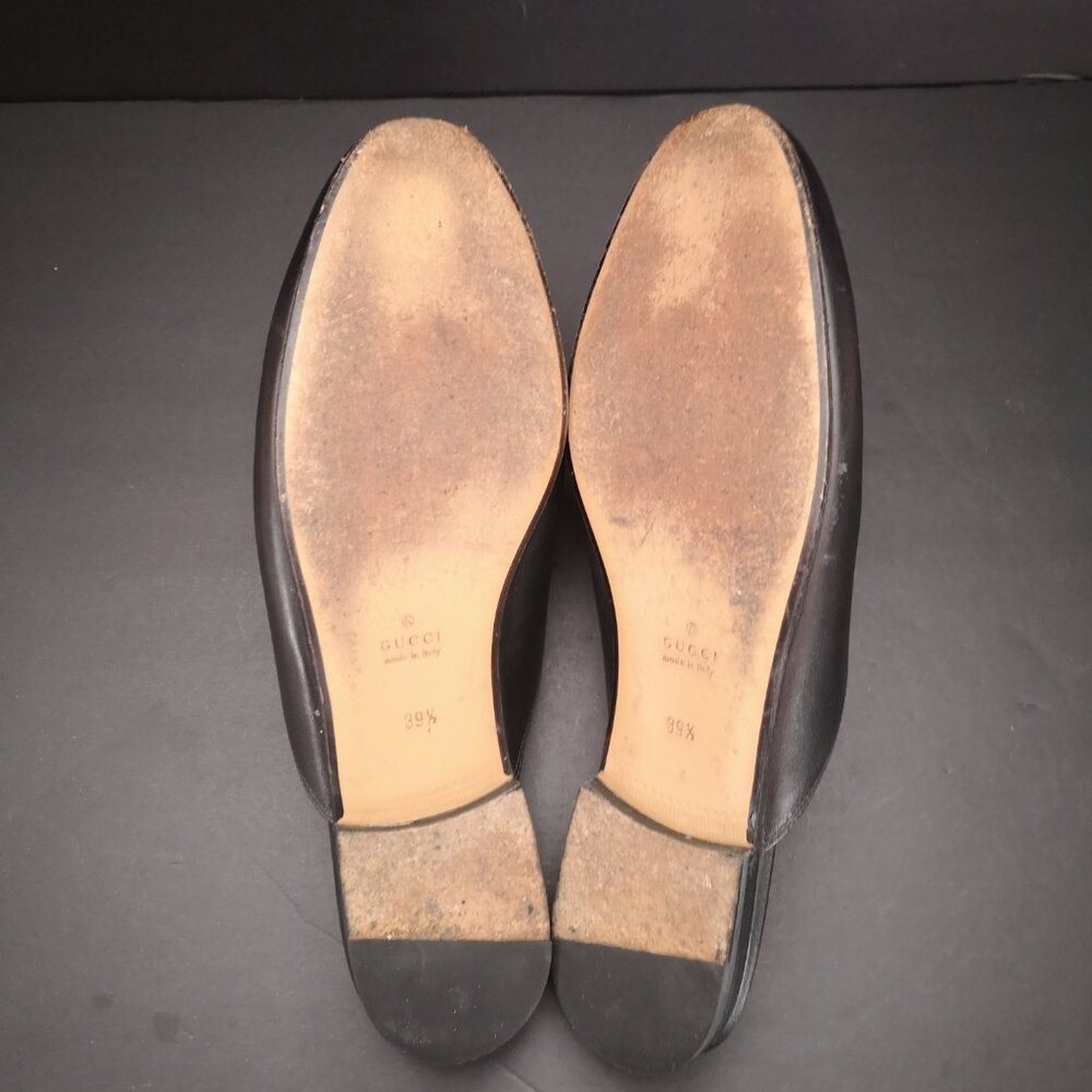 Gucci Ladies Size 39.5 (Approx. 9.5 US) Black Leather Princetown Slipper / Mules - Picture 5 of 9